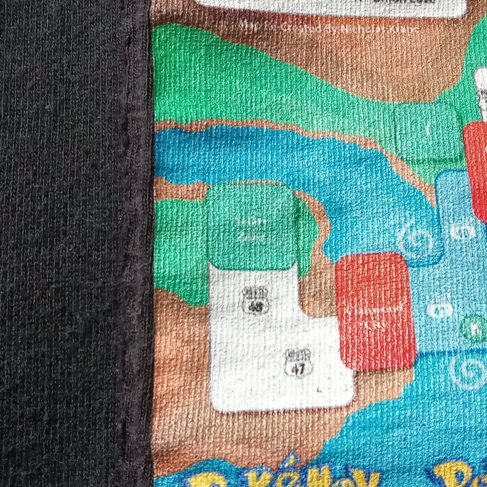Johto Region Map Pokémon HeartGold & SoulSilver Graphic Print Hoodie Sweatshirt - Picture 7 of 12